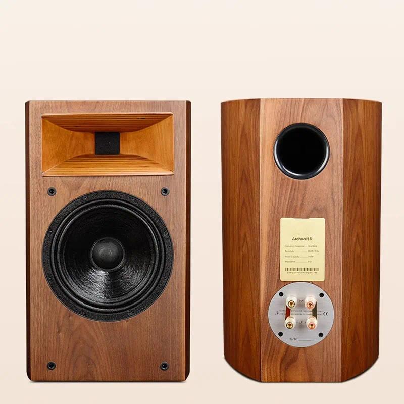 200W 8 Inch Speaker HiFi Bookshelf Speaker Passive Auo Horn Monitoring Speaker Surround Home Theater