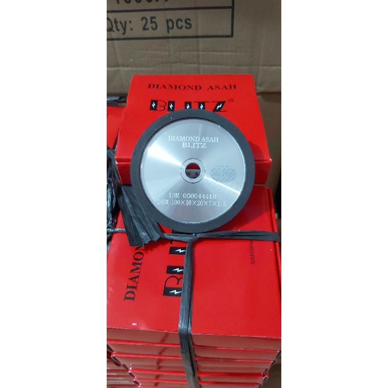 Diamond asah blitz 4inch 1 sisi,,batu asah blitz
