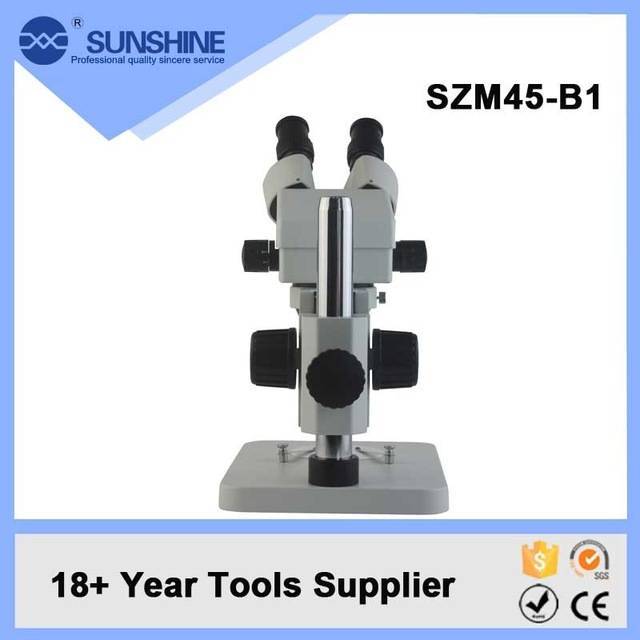 76 PART HP Teropong Mikroskop Ori Sunshine SZM45-B1 Pembesaran 7X-45X dengan Lampu LED - Mikroscope 