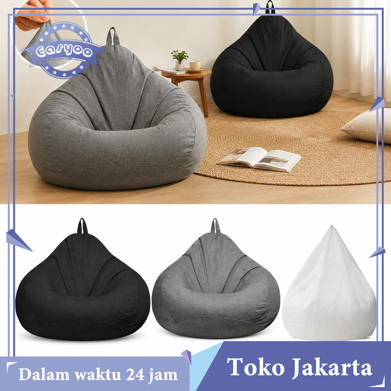 Bean Bag Cover Jumbo 100x120cm Sarung Bean Bag Cover Sofa Lembut Bag Jumbo Cover Only