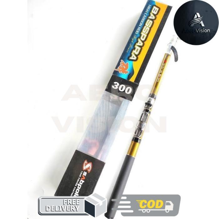 Joran Tegek Kolong Sabpolo Basspara 180 s/d 540 Carbon Kuat - 450