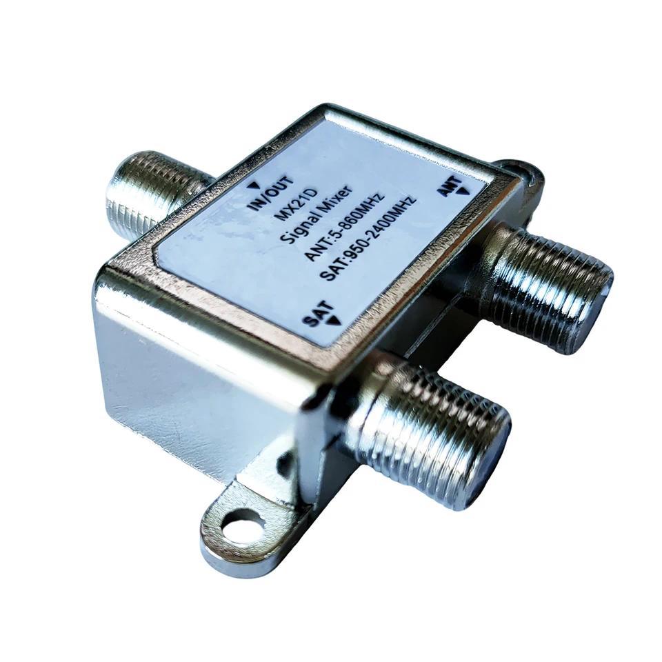 ZSAT/ANT Diplexer Cable and Satellite TV Combiner/Splitter MX21D DVB-S2 Terrestrial Digital Signal D