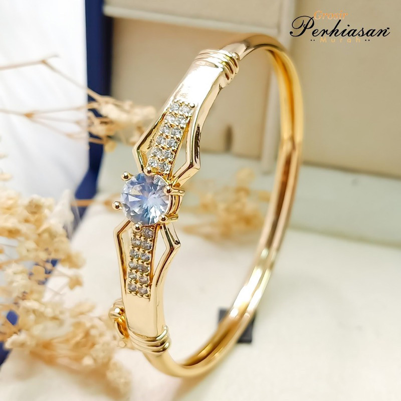 GELANG TANGAN TITANIUM BANGGEL MATA PUTIH