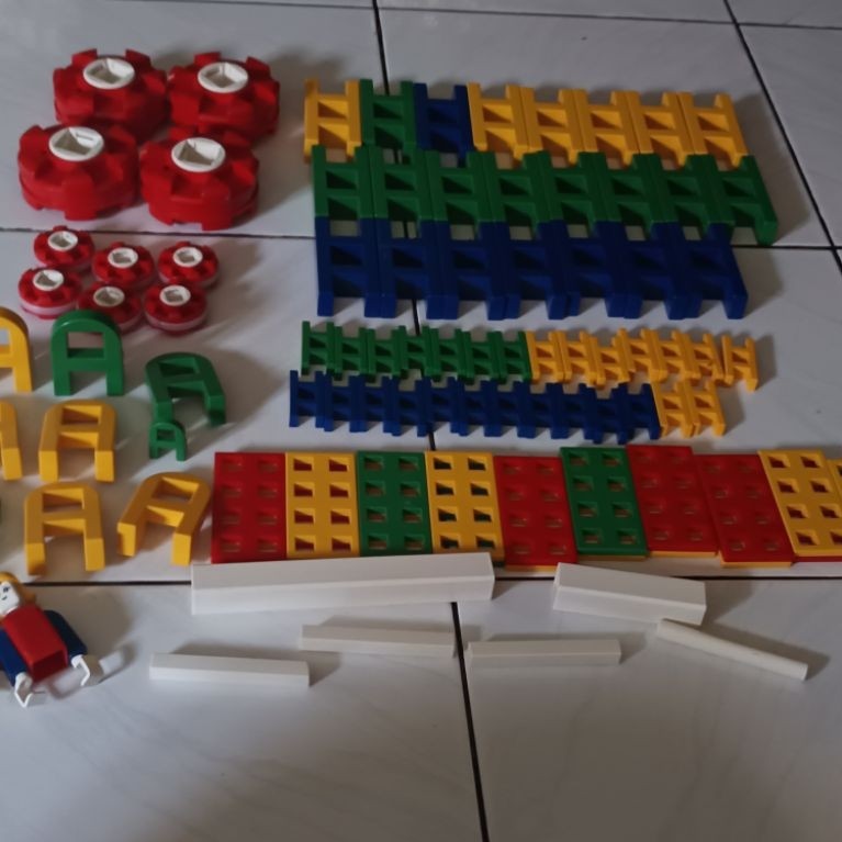 Part Lasy / Lepao Block Germany Mainan edukasi anak Vintage