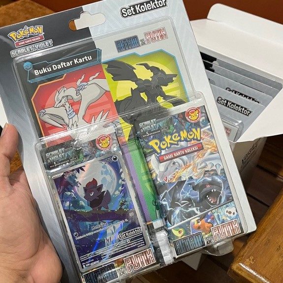 Kartu pokemon set kolektor hitam & putih limited edition rare