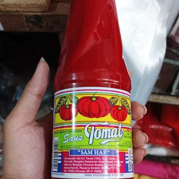 Saus tomat botol 600 ml ( Saus cap 3 tomat SAM HAP )