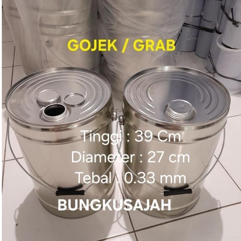 Drum Kaleng 20 Liter BARU  Tutup Screw