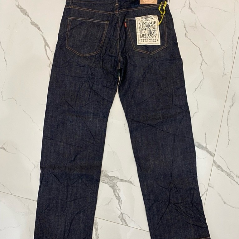 Red tornado denim selvadge raw size 38