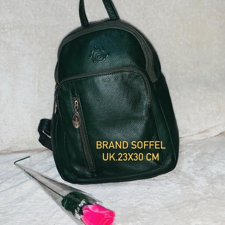 Brand Soffel Preloved Ransel kulit wanita