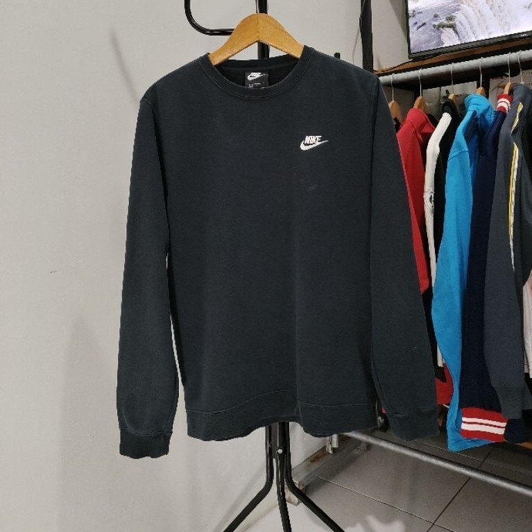 Crewneck Sweater Nike Big Logo Black Original