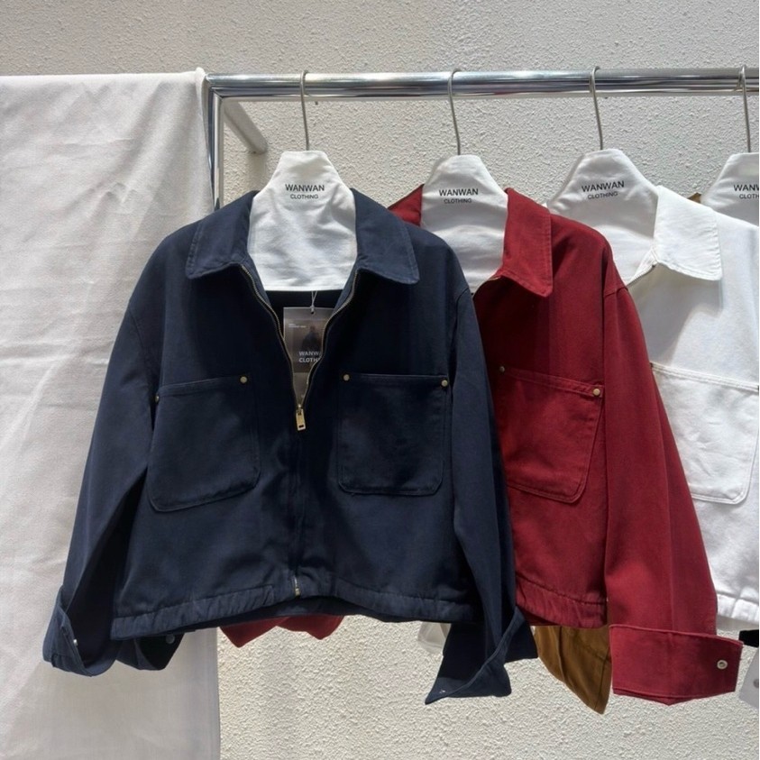 [ vinika.bkk ] jacket zipper wanwan clothing original import bangkok readystock