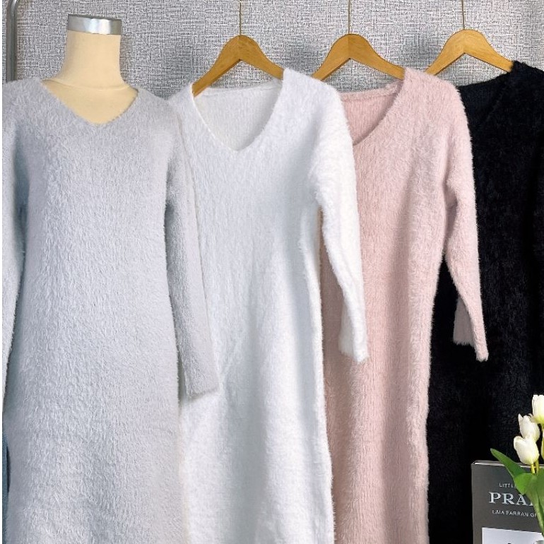 Dress Rajut Fuzzy
