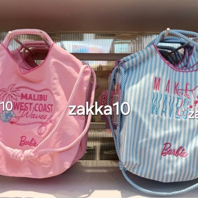 Miniso Tas Jinjing / Tas Tenteng Ocean Barbie Collection Tote Bag