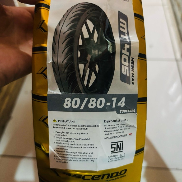 Ban luar ascendo mesh max mt 405 original