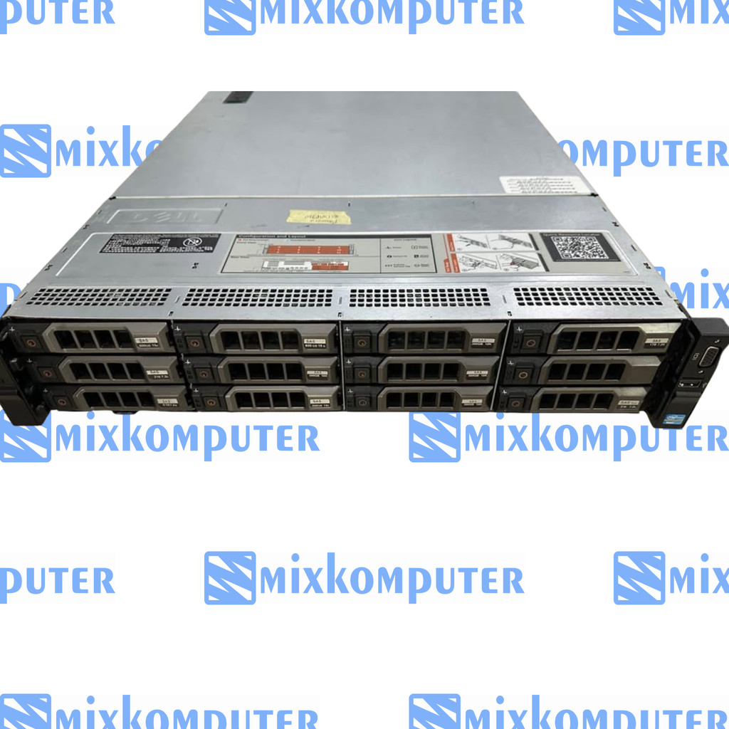 Server PC Dell R720XD 12 Bay 3.5 Inci Fullset Lengkap untuk Data Server, Home Server, atau Server Ka