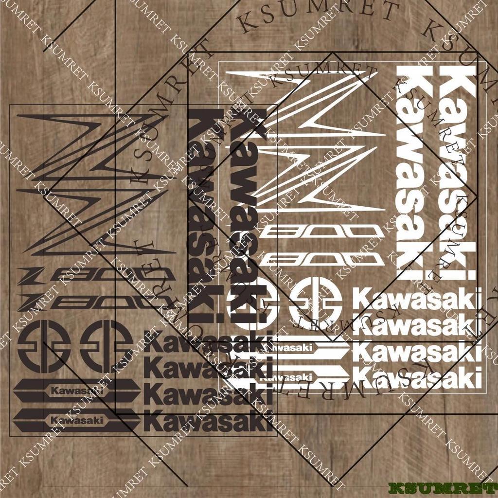Stiker Vinyl Untuk Kawasaki Z800 Stiker Helm Motor Logo Z800