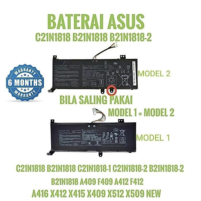 Baterai Asus vivobook 14 A416 A416E A416M A416EP A416J A416JA A416J OEM