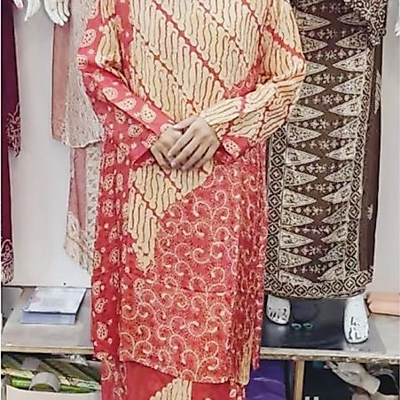 Stelan Tunik melayu Bahan Viscose semi sutra premium jahitan exlusif Batik gaffi Thamrin city Jakart