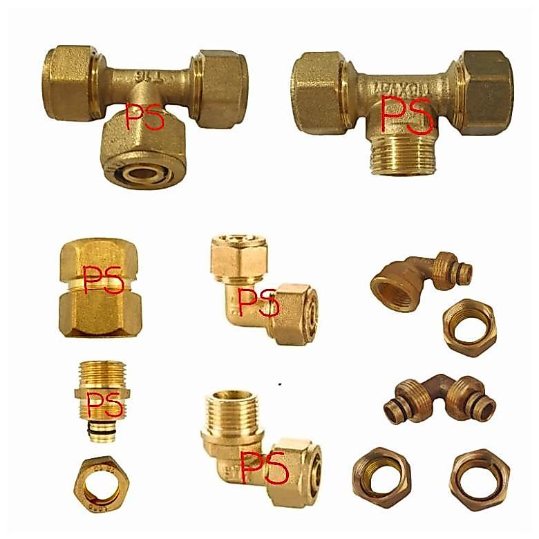 Nepel Sambungan Pipa Air Panas Dingin Kuningan Water Heater Tee Shower Elbow L Sock Sok Drat Luar Dr