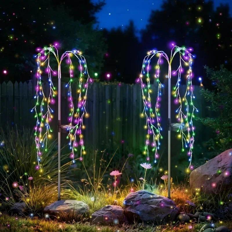 Outdoor Solar Fireworks Lights, LED Solar Garden Lights, delion Lights, Courtyard Decorative Lights 