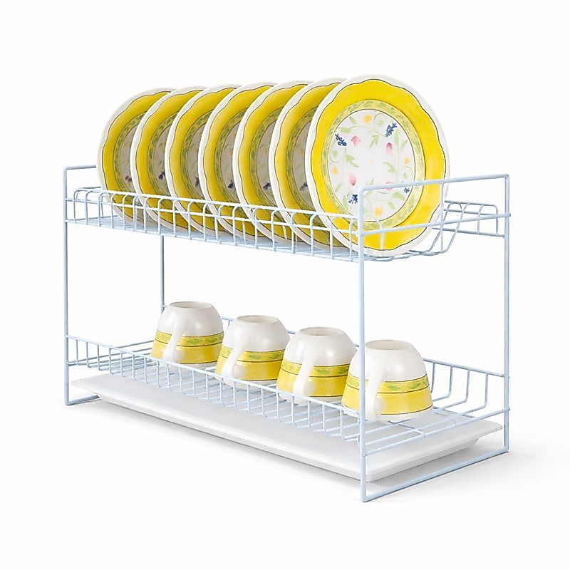 Rak Piring Besi Susun 2 Tatakan Nampan Rak Gantung Susun 2 Kitchen Set ( ROSE 394 T )