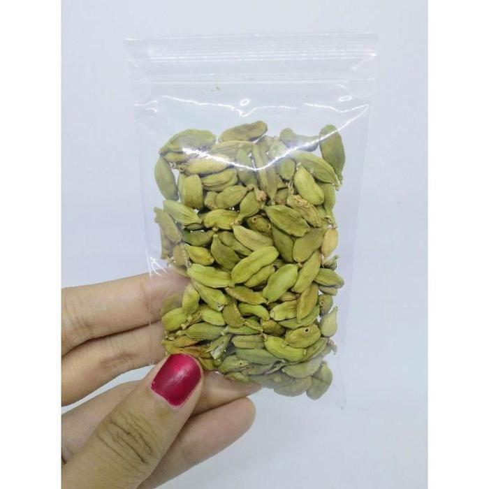 Kapulaga Hijau Premium Termurah/Kapulaga India Arab/Green Cardamom/Kapol - 10gr