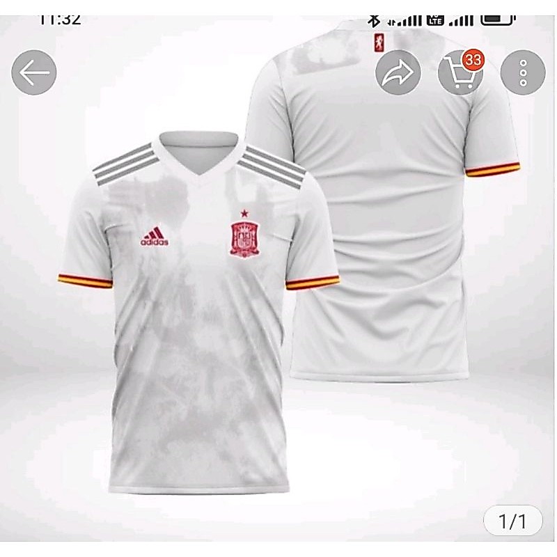 JERSEY TIMNAS SPANYOL FULL PRINTING