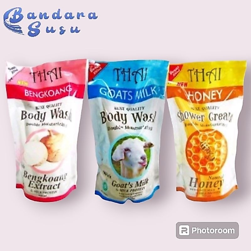Thai Goat Milk Sabun Mandi Cair Refil Pouch 900 mL