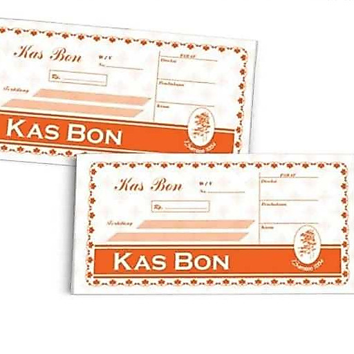 (1 Pcs)  Buku Kas Bon Bamboo 50 Lembar Bon Keuangan