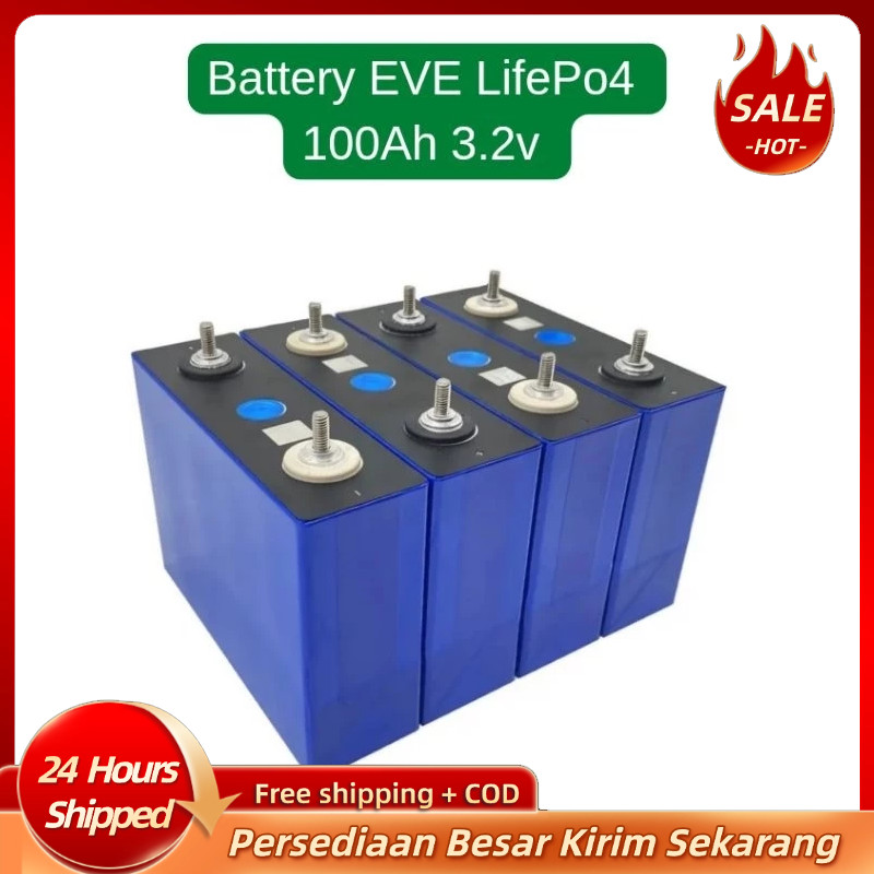 cod Battery Lifepo4 12v 100ah/120AH plus BMS 2026 baterai baru dengan baterai 100% CATL/BYD Battery 