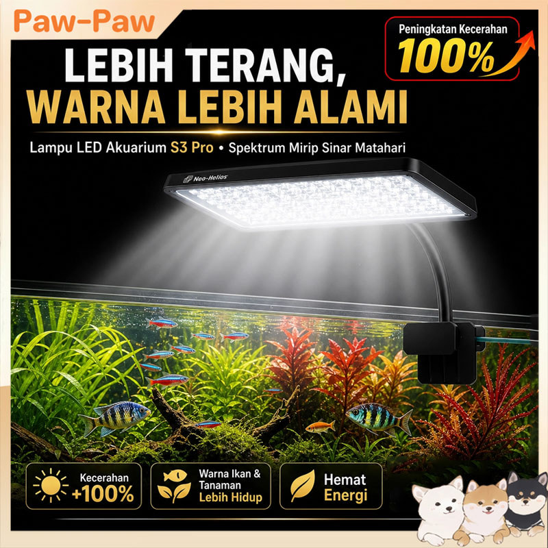 COD Lampu LED Aquarium Aquascape Lampu Aquarium LED Lampu Aquarium Jepit RGB Terang Tinggi Lampu Tan