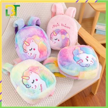 BIG SALE LBT Tas Ransel Anak karakter Unicorn Tas Sekolah Anak Paud TK Lucu - UNGU UNICORN