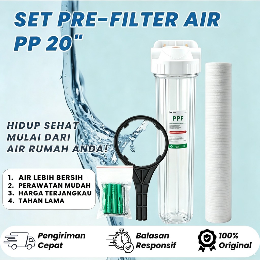 HOUSING FILTER AIR  20" + Filter PPF 5 Micron
