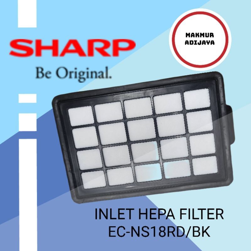 Inlet Hepa Filter Vakum Cleaner Sharp EC-NS18-RD EC-NS18-BK Original