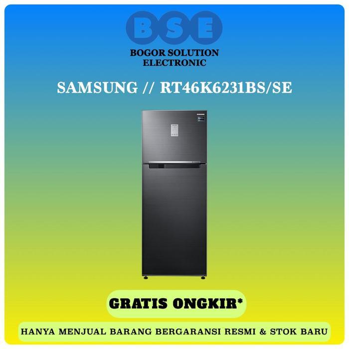Samsung RT46K6231BS Kulkas 2 Pintu Twin Cooling Plus 453L RT46K6231