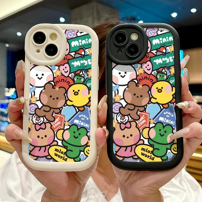 Soft Case For POCO X3 NFC Pro C75 M5s Silicon Camera Lucu Beruang Cassing Hp Casin