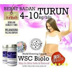 OBAT PELANGSING BADAN W.S.C B.I.O.L.O SLIMING ASLI ORIGINAL IMPORT (isi 60 capsul) HASIL 100% HERBAL
