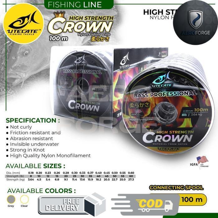 Senar Pancing Utecate CROWN 100M Connecting Warna Putih - 0.18mm