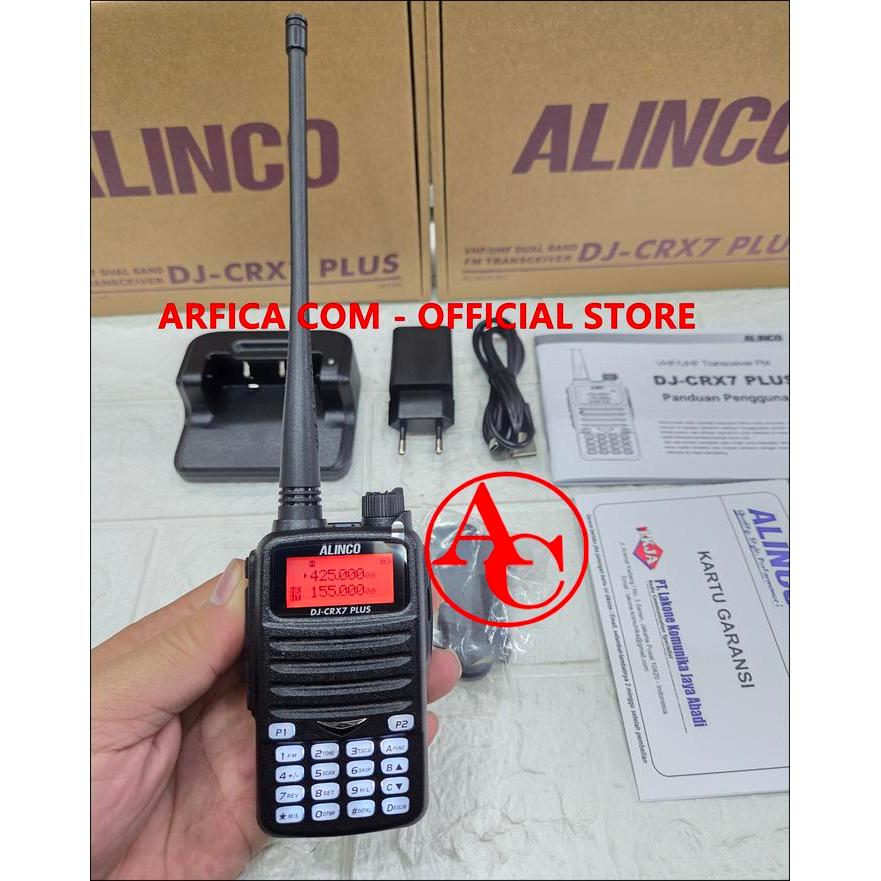 HT ALINCO DJ-CRX7 PLUS DUALBAND - HT ALINCO DJ CRX 7 VHF / UHF ORIGINAL PLUS HT ALINCO DJ CRX7 PLUS 