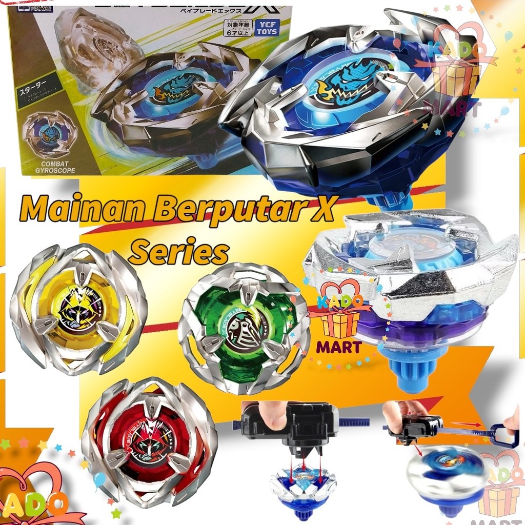 VIRAL Mainan Gasing Murah 1 Set Metal Master Fighter Gangsing Combat Gyroscope