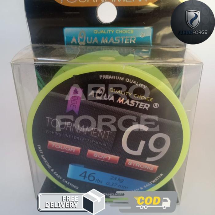Senar Pancing Aqua Master Tournament G9 IGFA 300M Bening Kuat - 0.31mm