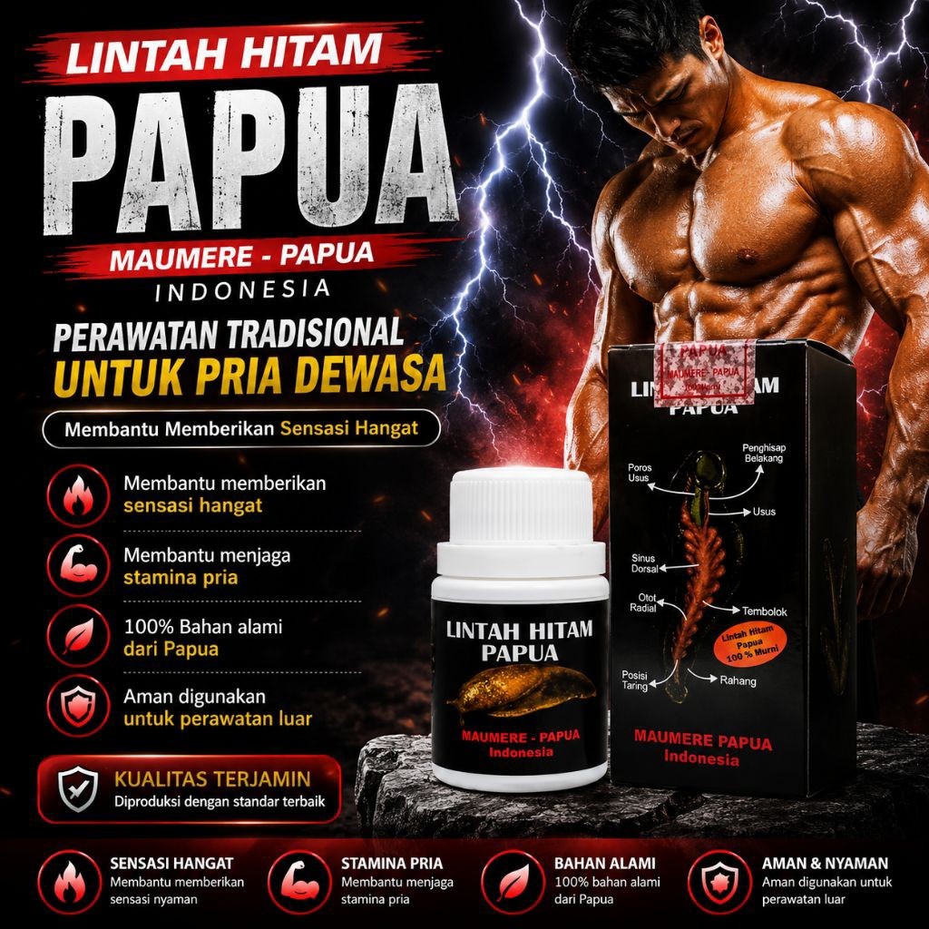 (privasi aman) LINTAH HITAM PAPUA ASLI ORIGINAL _Asli Promo