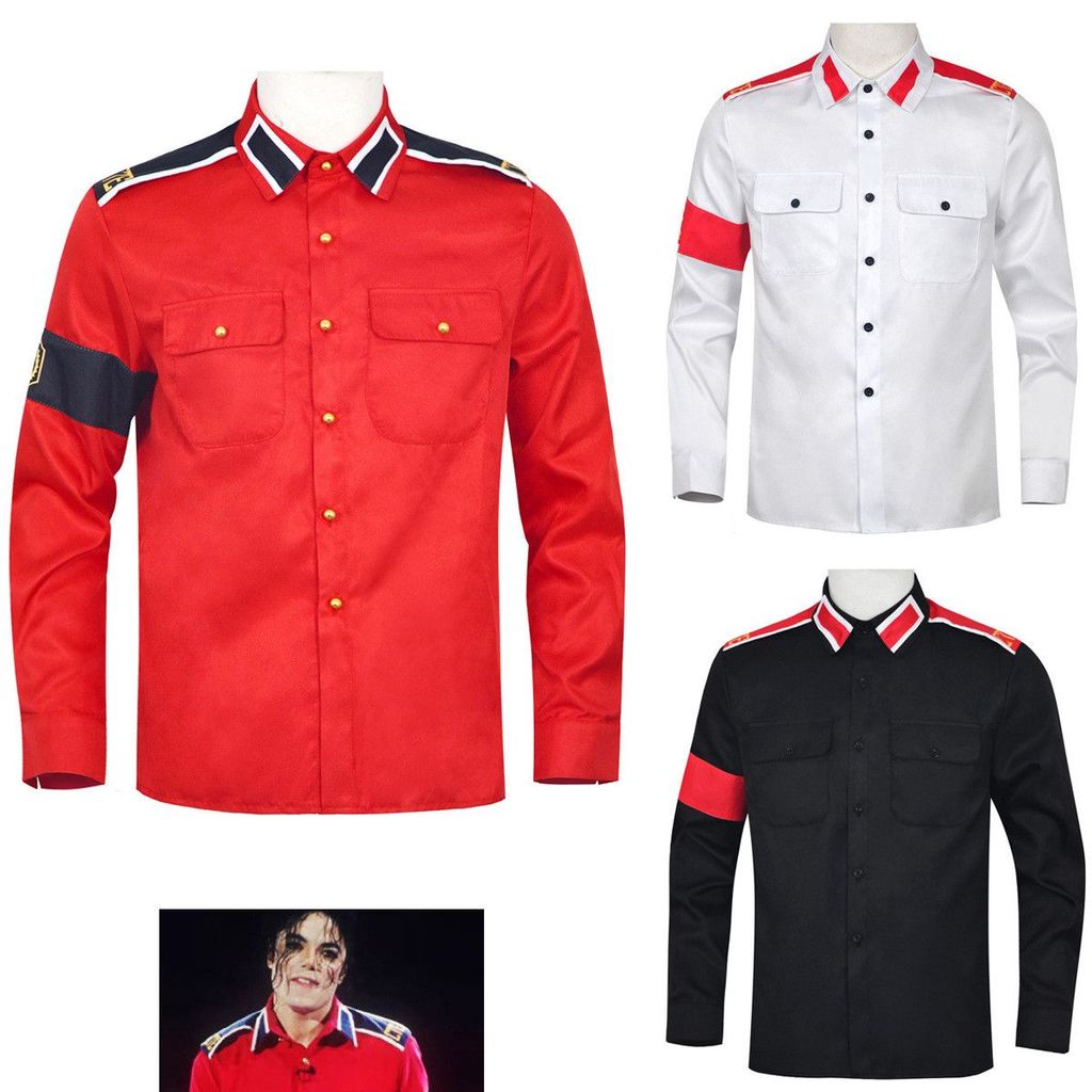 Michael Jackson New Cosplay Outfit Rock Singer Stage Performance Costume Medieval Mens Shirt for Cos