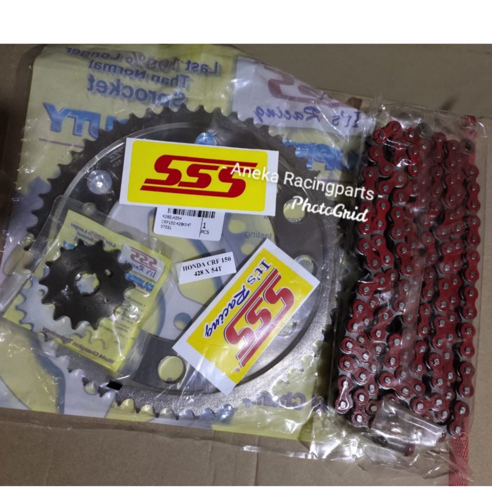 Gir set crf sss / gear set crf sss rantai merah / gir set honda crf 150 / gir honda crf