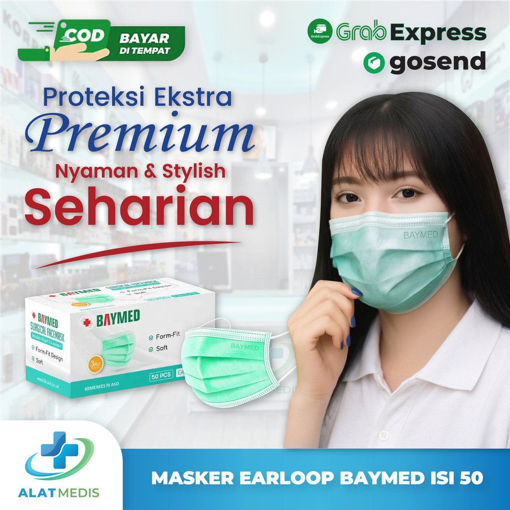Masker Earloop Baymed Isi 50 Pcs