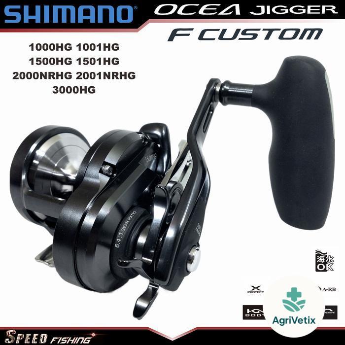 Ocea Jigger F Custom 1501HG Shimano Reel OJ 1500 HG 1501 PG - 1500 HG (Kanan)