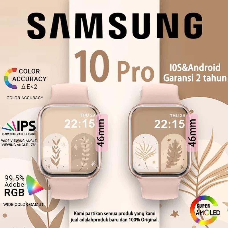 [100% ORI COD] Samsung SmartWatch 11&10 PRO MAX Waterproof Bluetooth Call Jam Smartwatch Wanita Pria