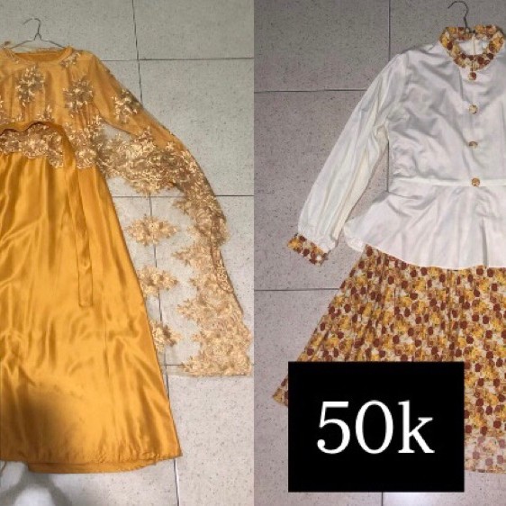 Preloved Gamis & One Set Rok