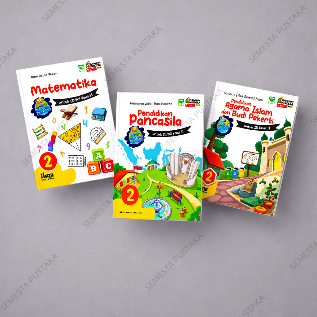 Buku Paket Integrasi Nilai-nilai Keislaman Kelas 2 SD Kurikulum Merdeka Ilma Set Lengkap