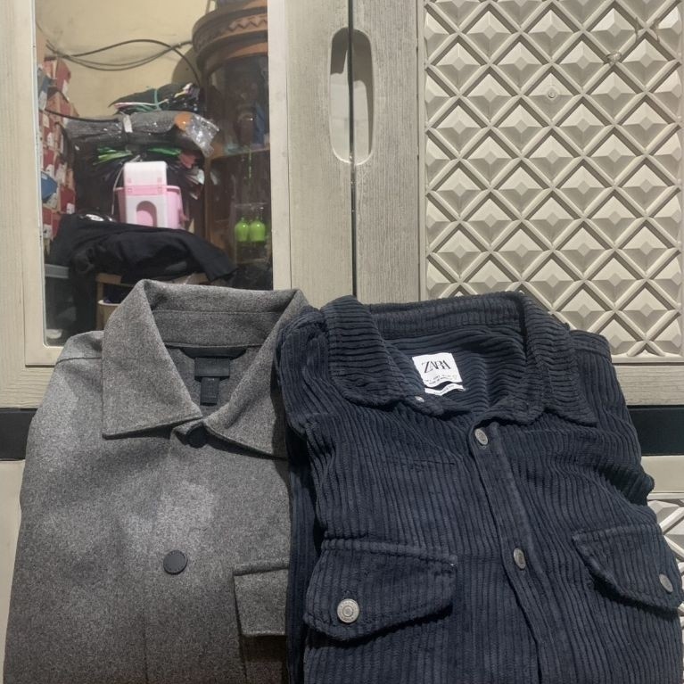 ORIGINAL OUTERWEAR WOOL H&M JACKET OVERSHIRT ZARA CORDUROY